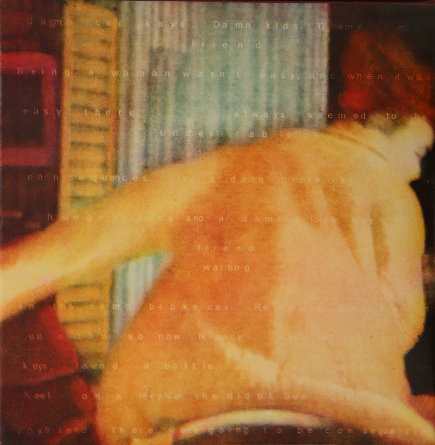 DAN ALLISON - WOMAN IN YELLOW HOUSE COAT - PHOTOGRAVURE - 12 X 12.25