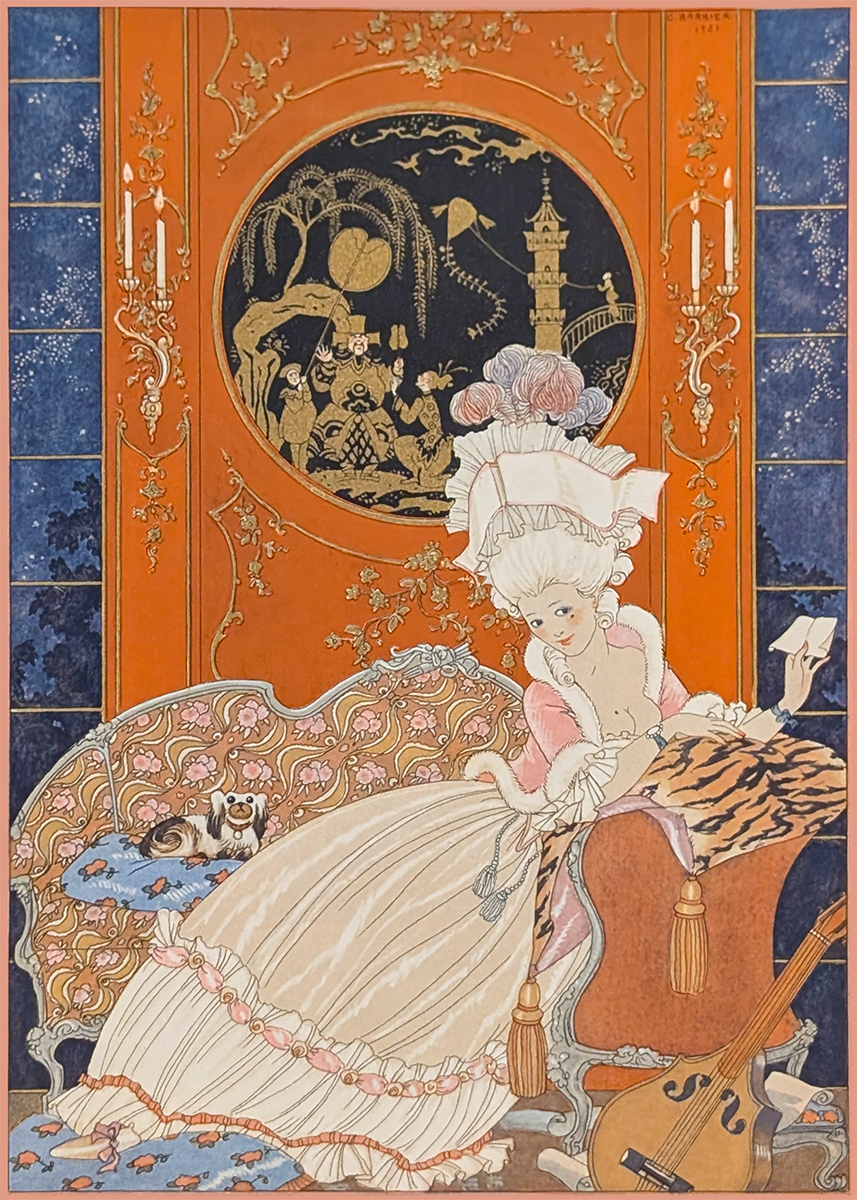 GEORGE BARBIER - LETTRE - POCHOIR - 5.5 X 8