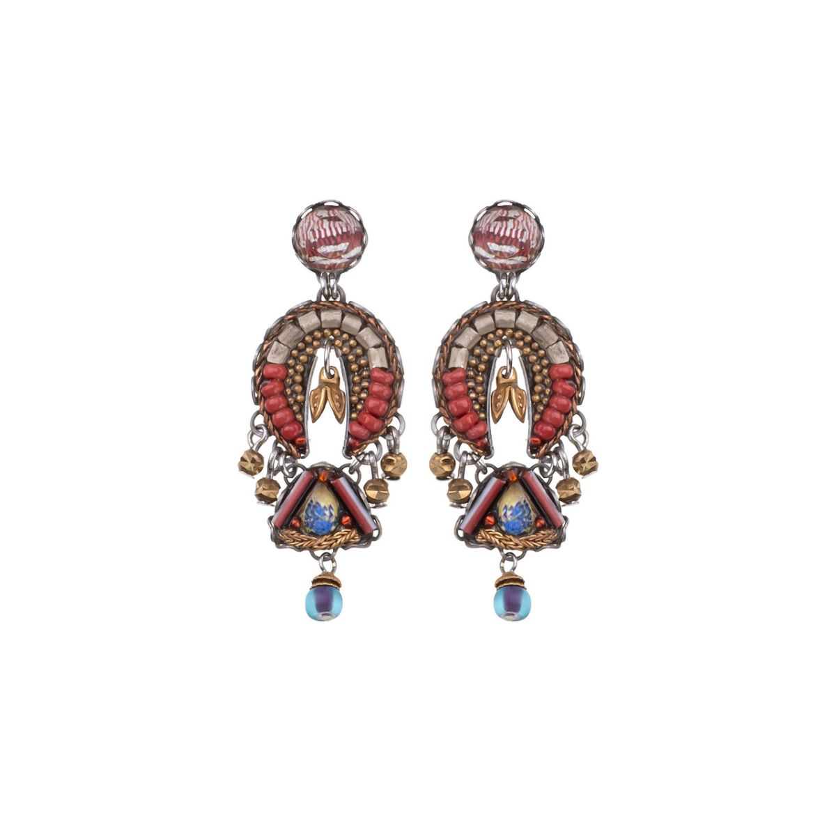 AYALA BAR - DESERT LANDSCAPE EARRINGS - GEMSTONES