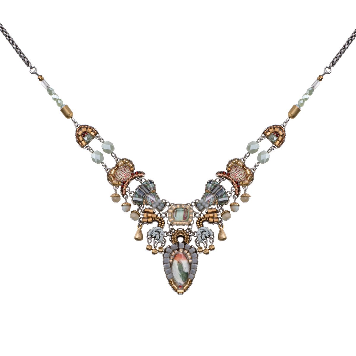 AYALA BAR - METALLIC MEDELY NECKLACE - MIXED MEDIA
