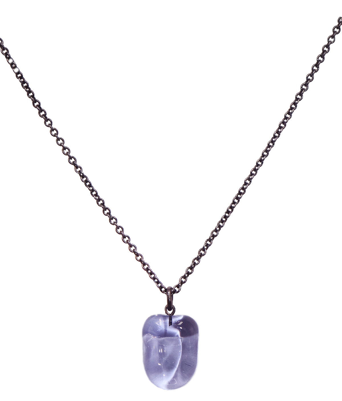 KRISTA BERMEO - LAVENDER PALETA NECKLACE - GLASS