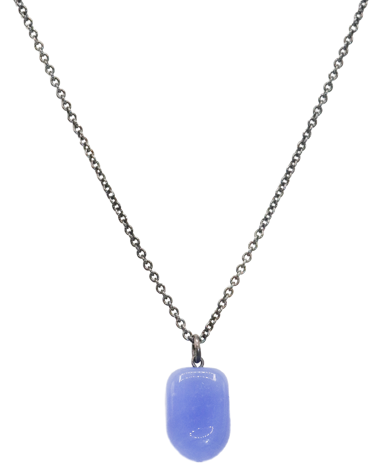 KRISTA BERMEO - LAVENDER PALETA NECKLACE - GLASS