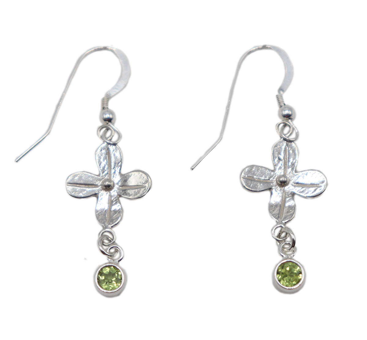 MICHELENE BERKEY - STERLING EARRING W/ PERIDOT - STERLING & GEMSTONE