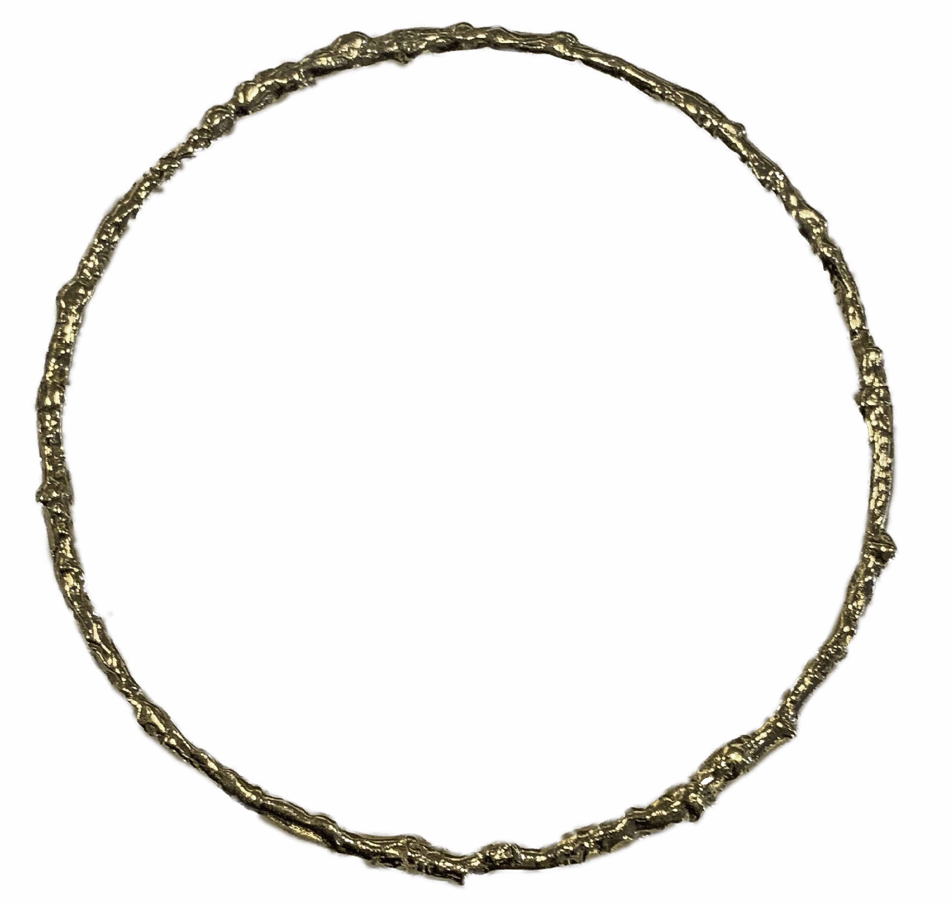 MICHELENE BERKEY - MEDIUM STERLING BANGLE, 14K VERMEIL - STERLING