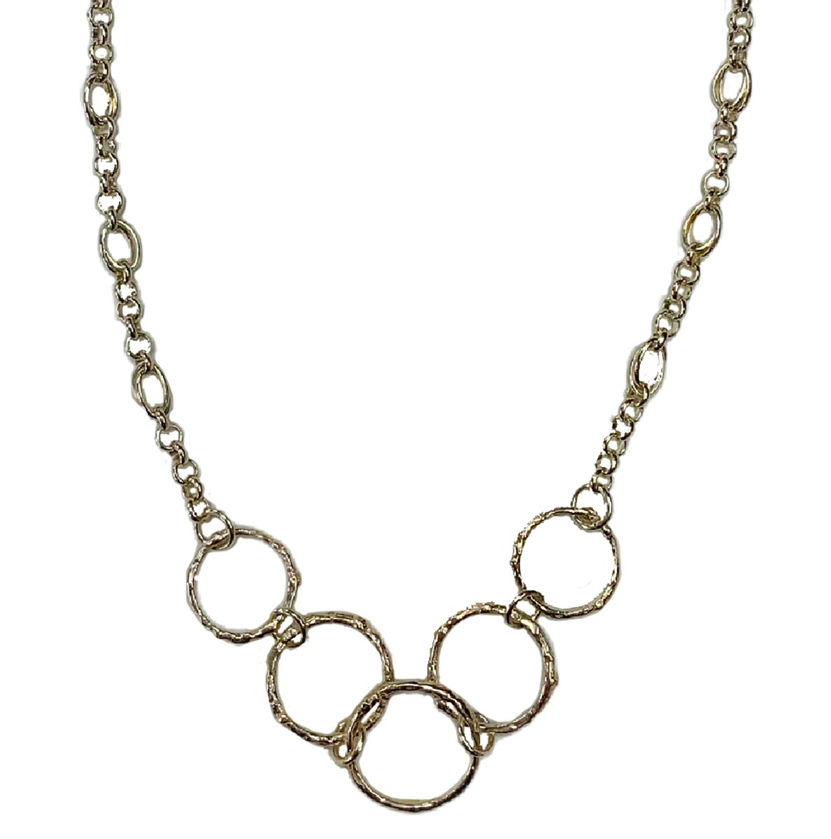 MICHELENE BERKEY - FIVE TWIG CIRCLE NECKLACE - STERLING SILVER