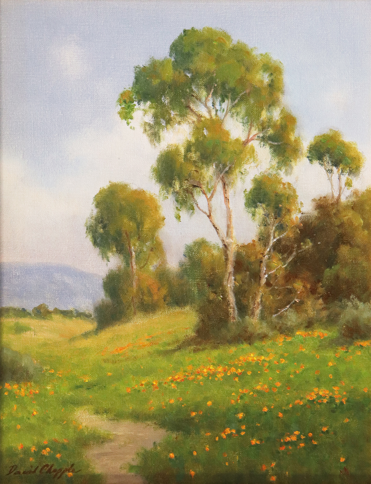 DAVE CHAPPLE - SPRING DAY - OIL ON BOARD - 11 X 14