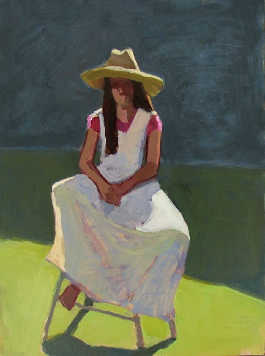 DANA COOPER - TOM'S GIRL - OIL - 9 X 12