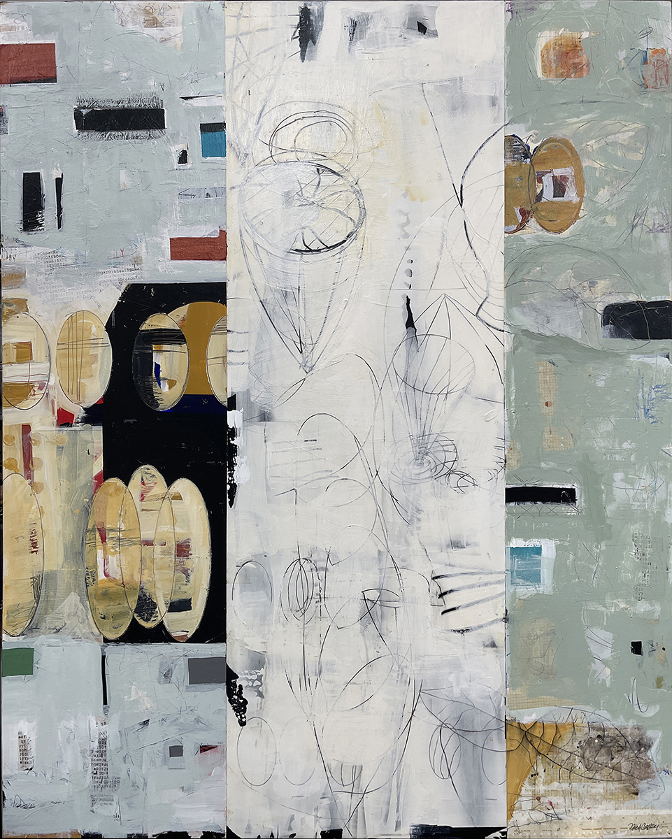 NICK CAPACI - ONE MOMENT - MIXED MEDIA ON PANEL - 48 X 60
