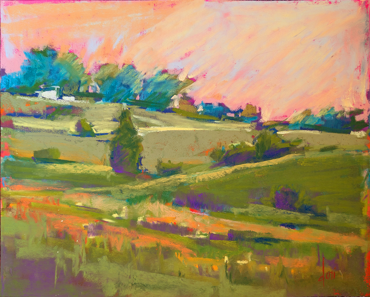 DORI DEWBERRY - MORNING PASTURE - PASTEL - 10 X 8