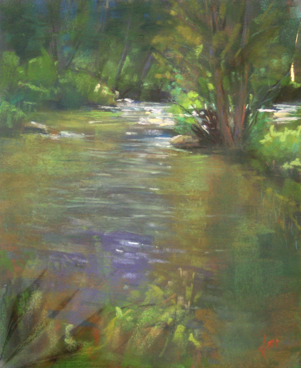 DORI DEWBERRY - CHASING RIPPLES - PASTEL - 8 x 10