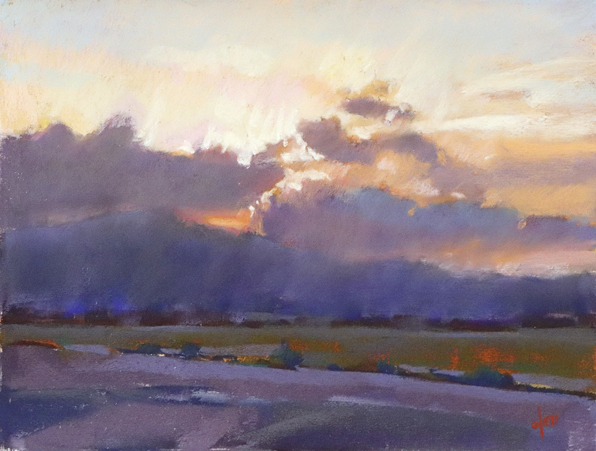 DORI DEWBERRY - CLOUDSCAPE - PASTEL - 9 X 12