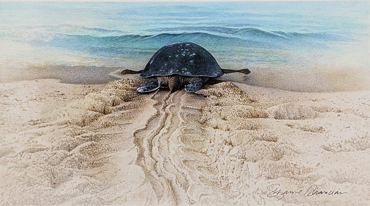 SUZANNE DURANCEAU - BACK TO THE SEA - ACRYLIC - 9 X 5