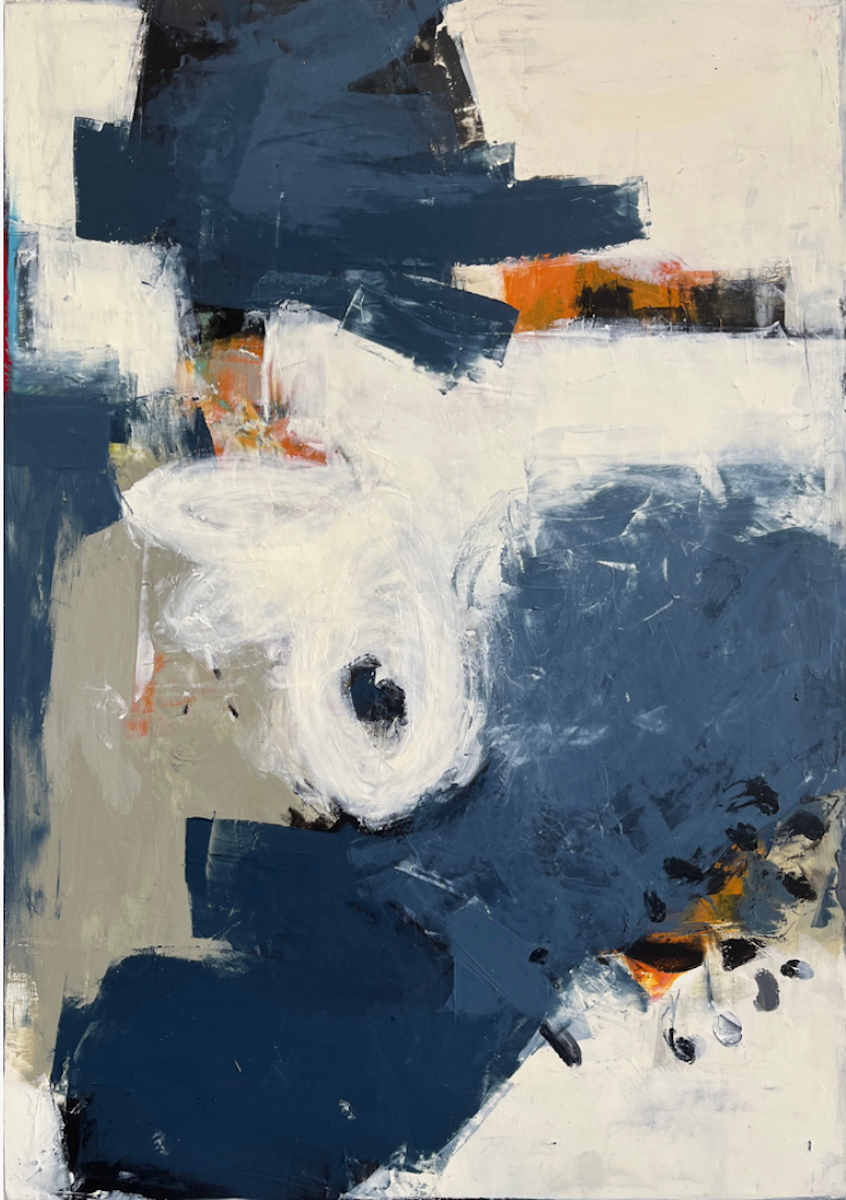 KATHLEEN FINNEY - UNTITLED 52 - MIXED MEDIA ON BOARD - 14 X 20