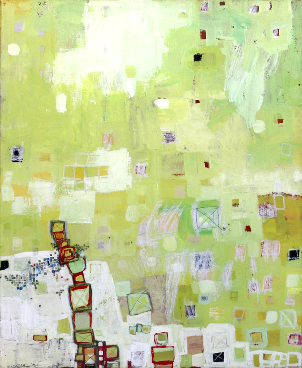 BARBARA GILHOOLY - BALANCE - MIXED MEDIA ON CANVAS - 24 X 36