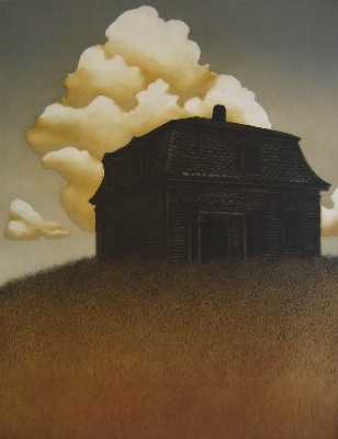 JAMES GROLEAU - HABITAT II - MEZZOTINT - 18 X 13.75