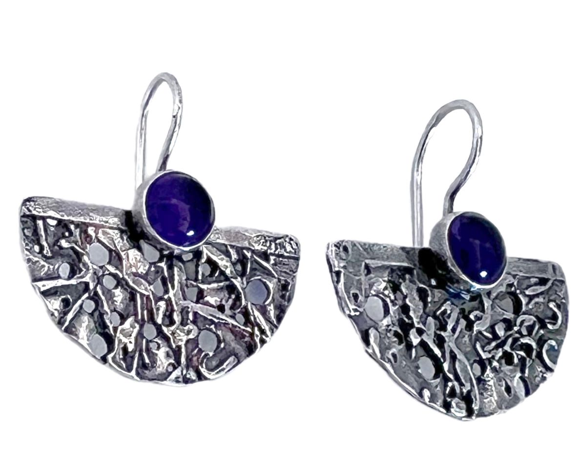 JIVITA HARRIS-CASEY - BEA EARRINGS - AMETHYST - STERLING & GEMSTONE