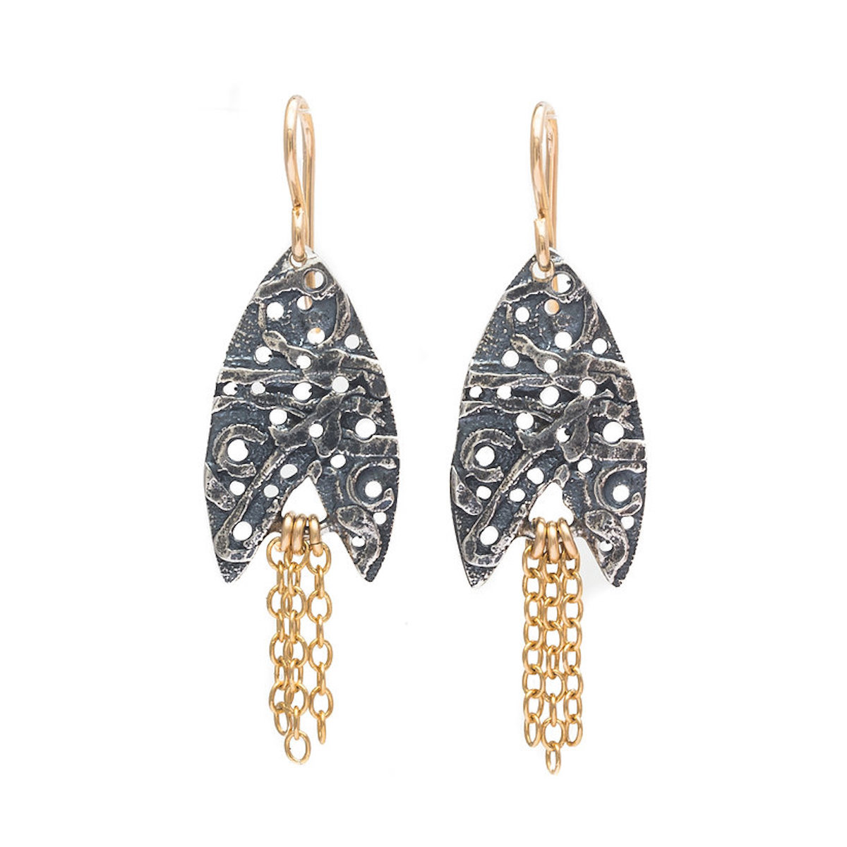 JIVITA HARRIS-CASEY - GINA EARRINGS - SILVER & GOLD