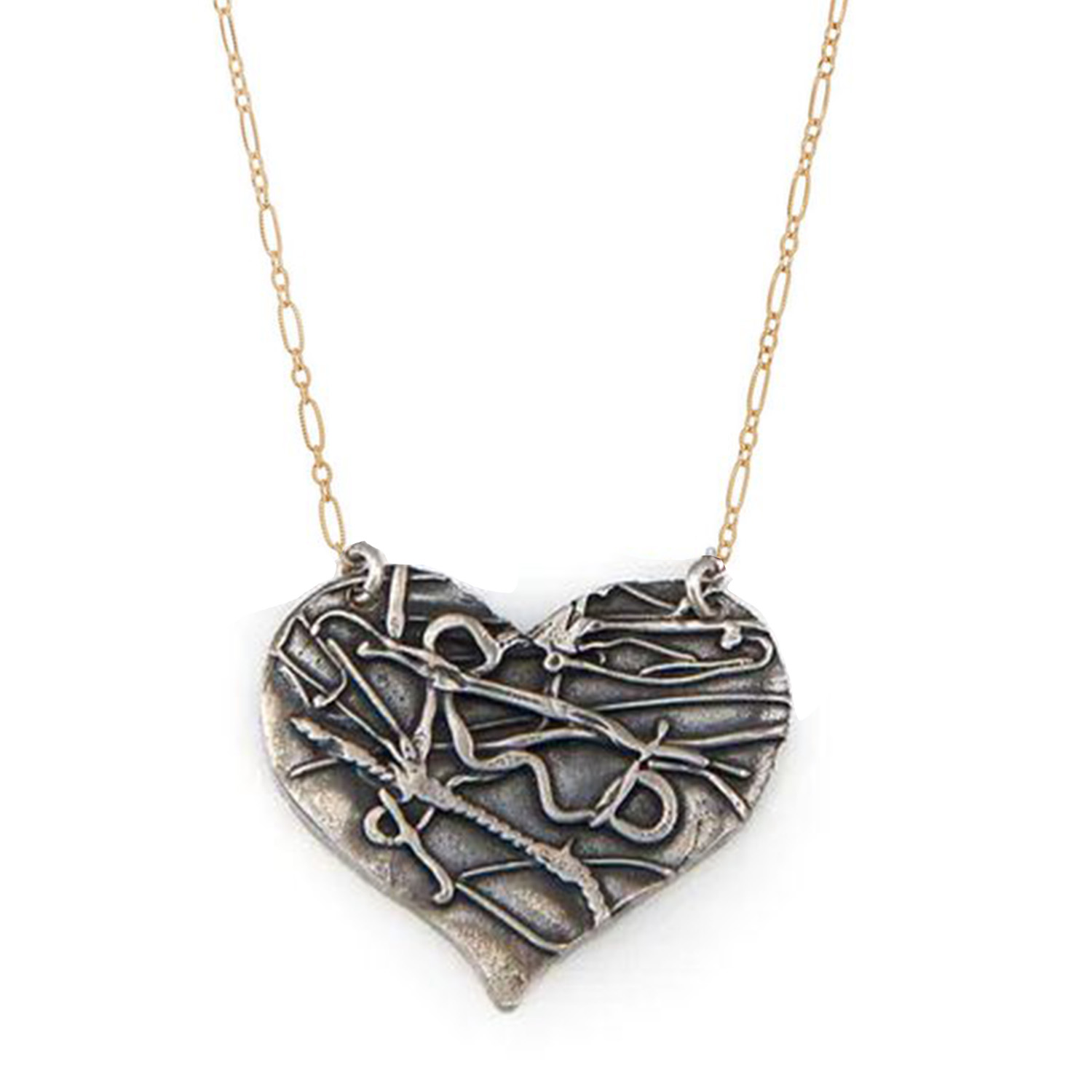 JIVITA HARRIS-CASEY - HEART NECKLACE - STERLING