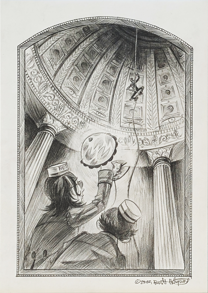 ORIGINAL ILLUSTRATION FROM A SERIES OF UNFORTUNATE EVENTS: BOOK THE TWELFTH