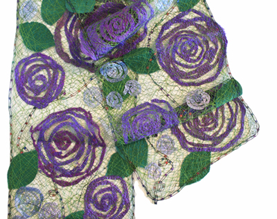 MARY HAMMOND - ROYAL ROSE SCARF - FIBER