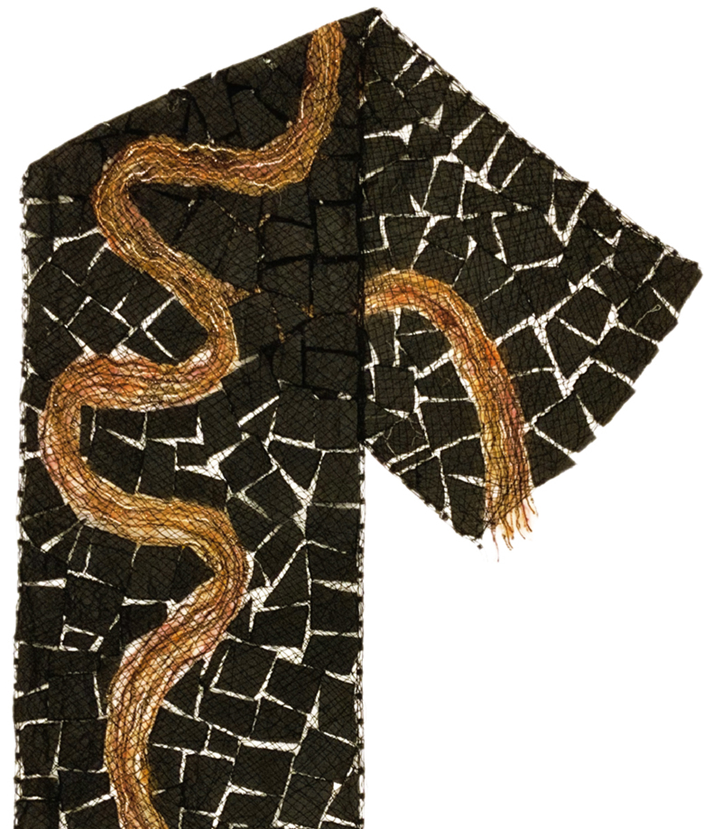 MARY HAMMOND - RIVER OF GOLD SCARF - FIBER