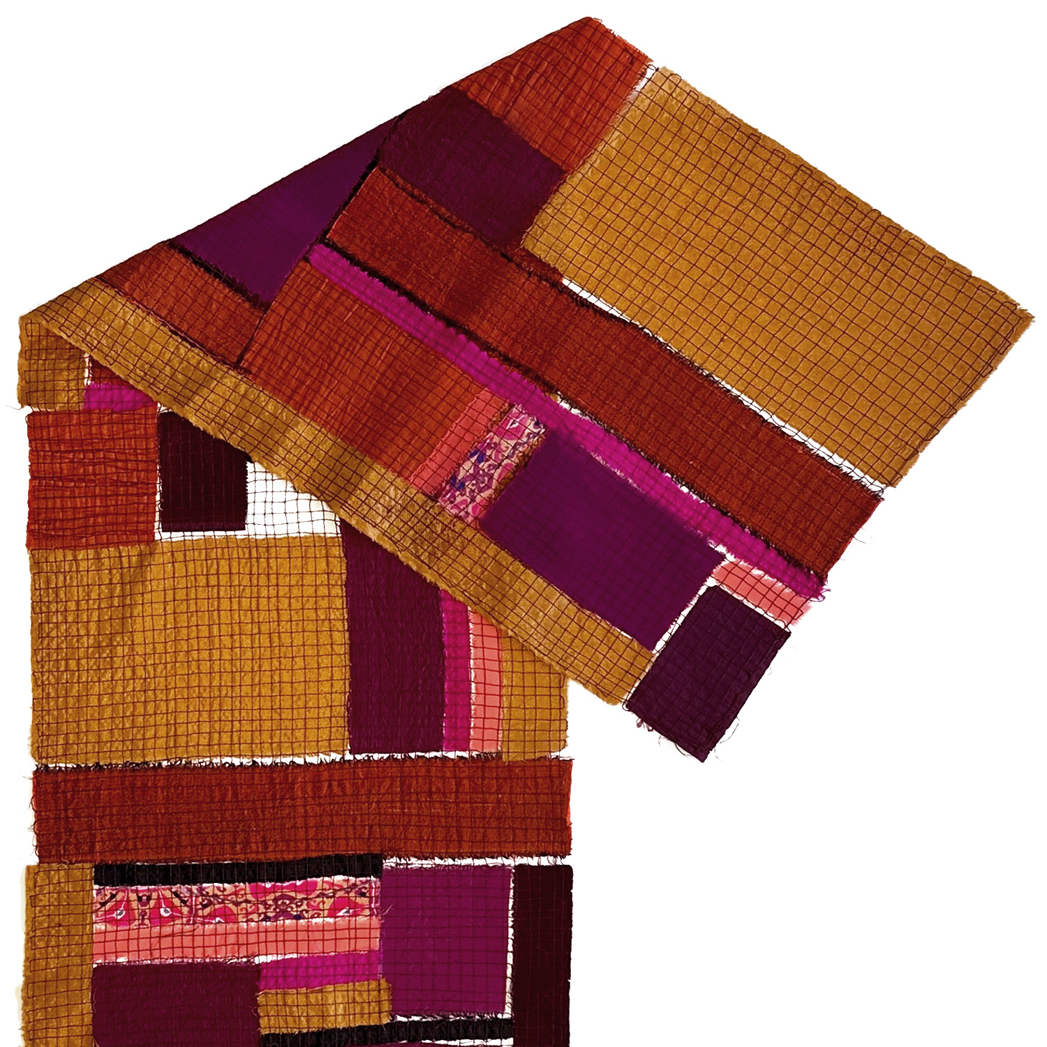 MARY HAMMOND - PATCHWORK INDIA SCARF - FIBER