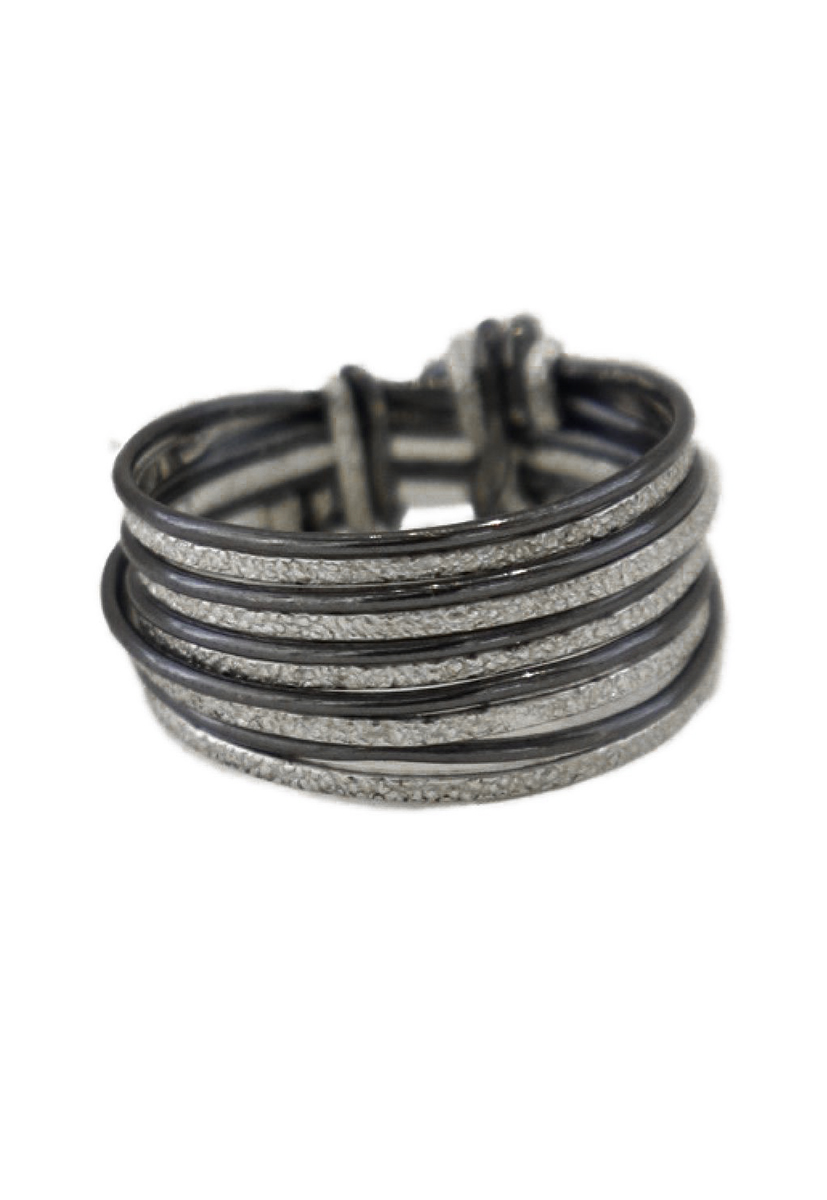 ITHIL METALWORKS - SILVER BANDED RING - SILVER - 7.5