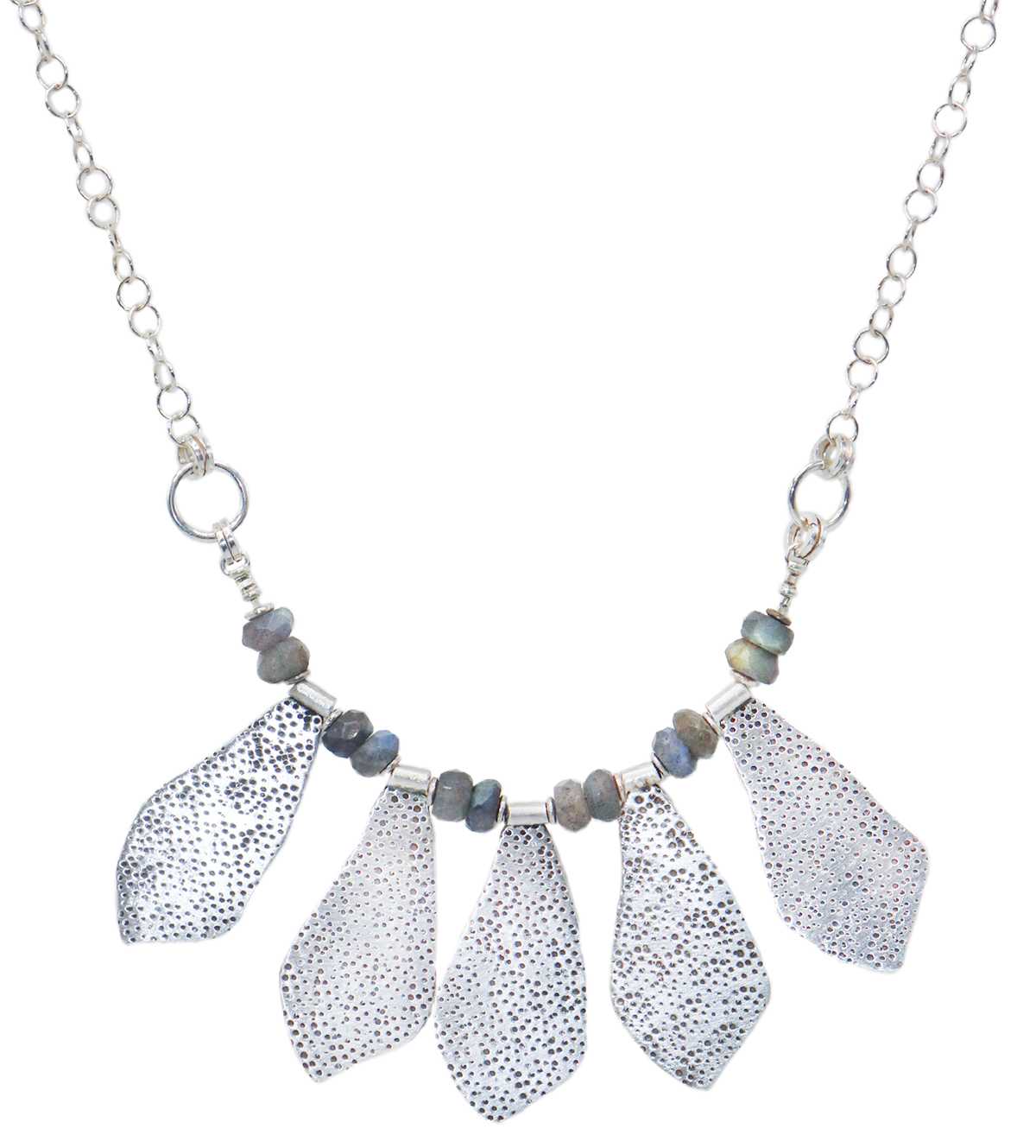 JOANNA CRAFT - LABRADORITE & SILVER NECKLACE - SILVER & GEMSTONE