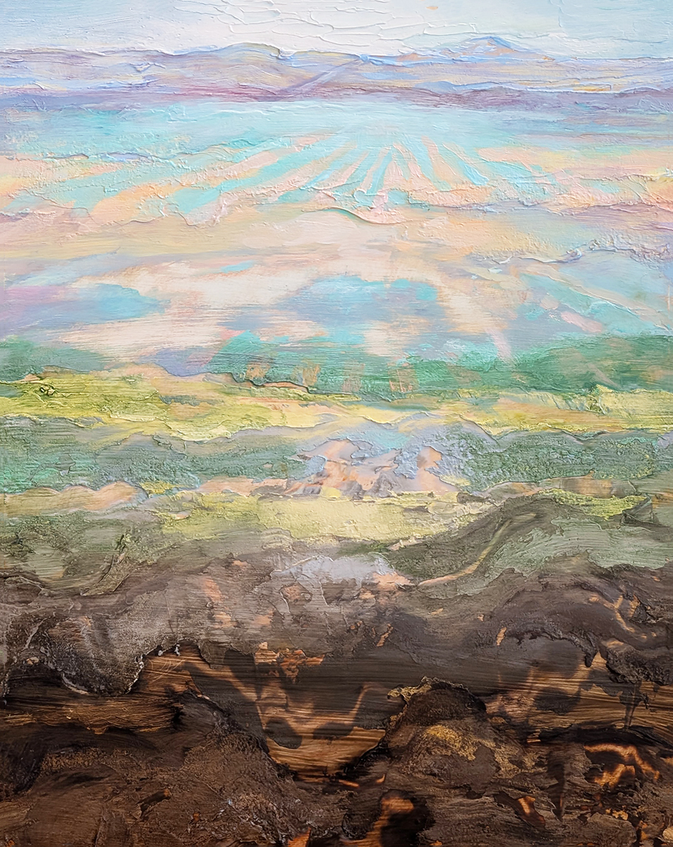 IRENA KONONOVA - LANDSCAPE # 44 - OIL ON BOARD - 8 x 10