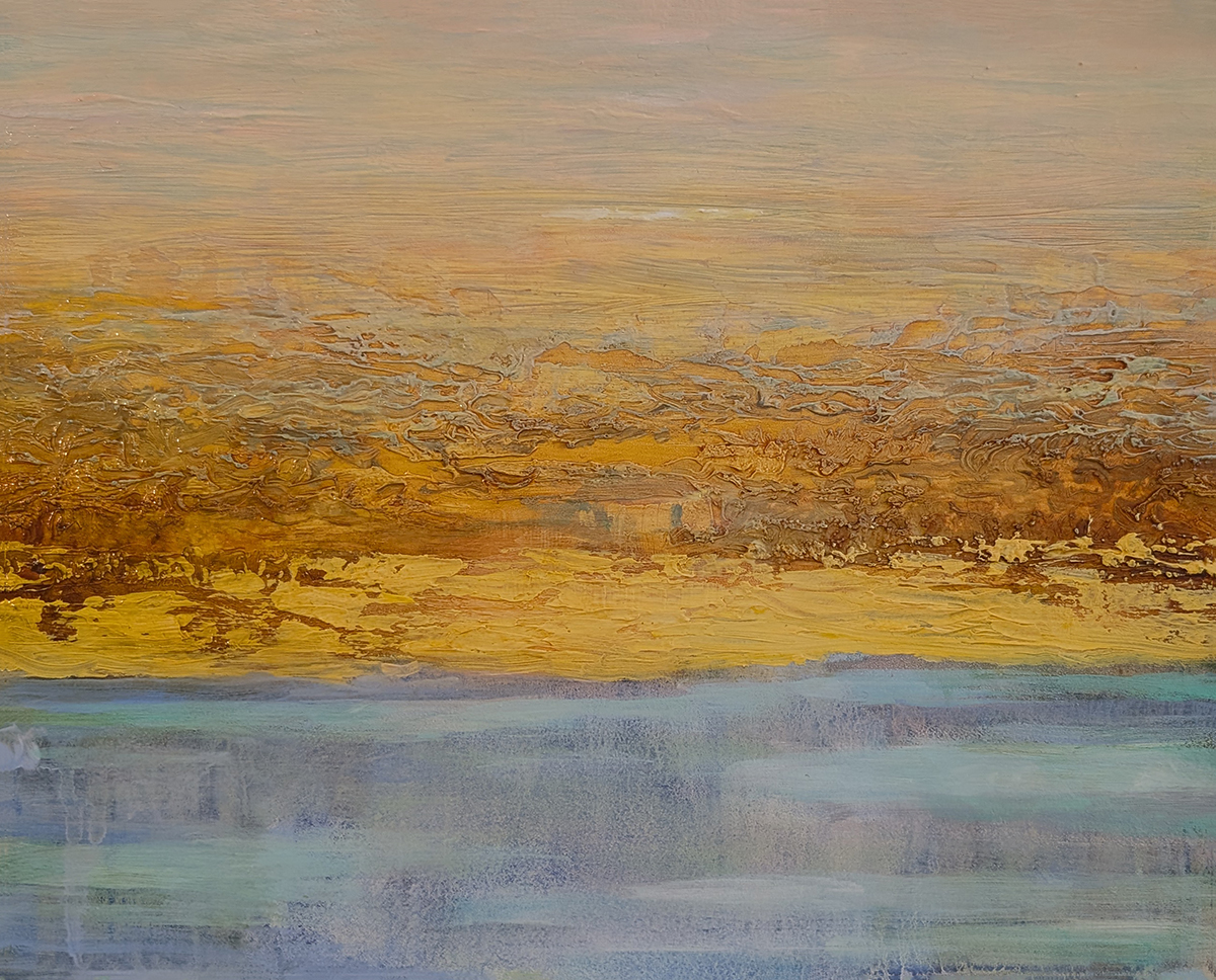 IRENA KONONOVA - LANDSCAPE # 52 - OIL ON BOARD - 10 X 8