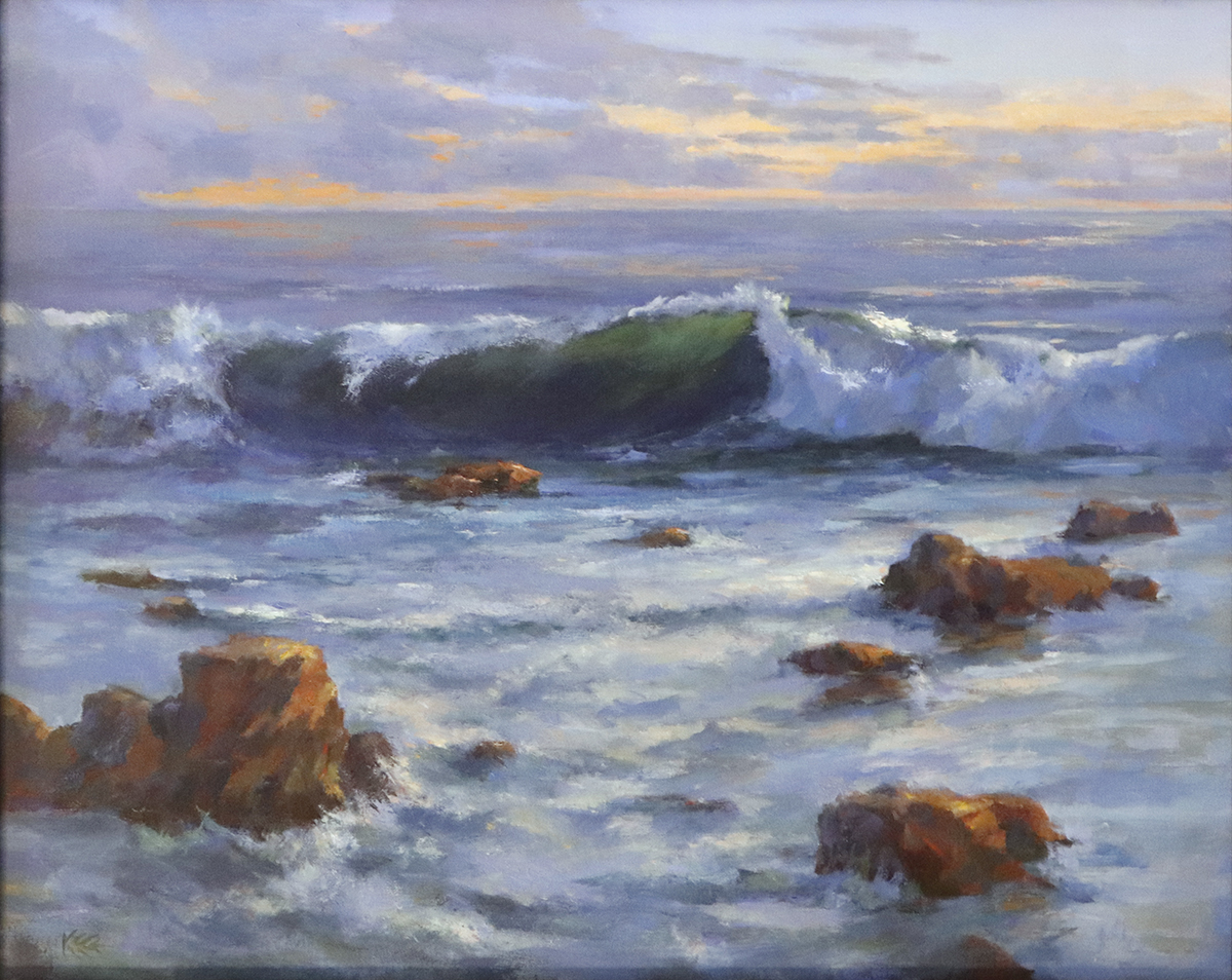 STEVE KELL - EL NINO SURF - OIL ON BOARD - 30 x 24