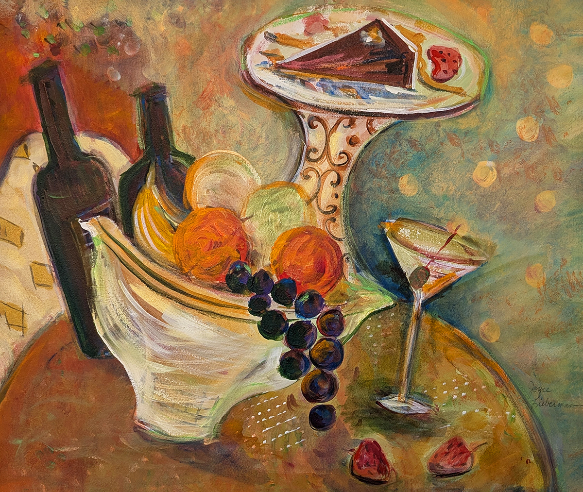 JOYCE LIEBERMAN - JOI DE VIVRE - ACRYLIC ON CANVAS - 24 X 20