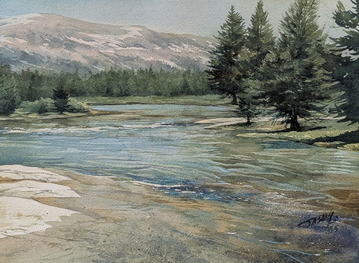 JASON LI - ICY WATER - WATERCOLOR - 12 x 9