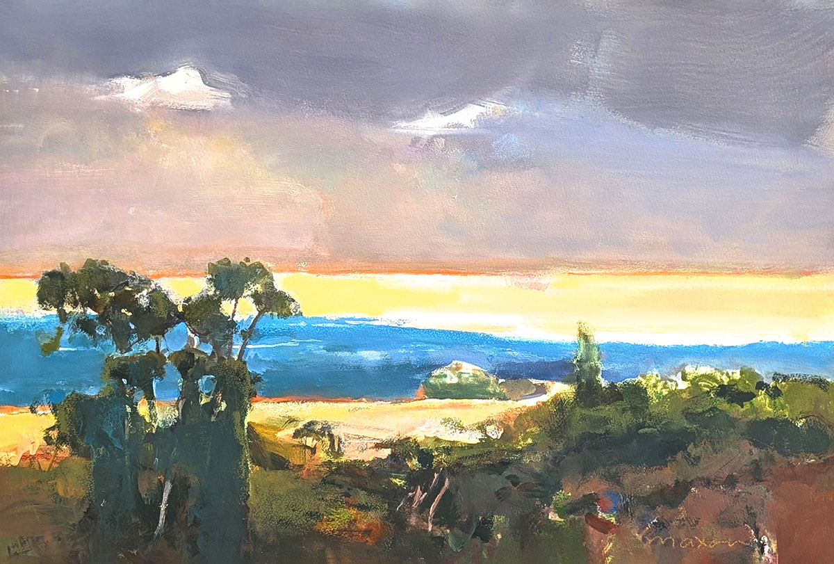 JOHN MAXON - COVER - OIL ON PAPER - 25 X 16.75