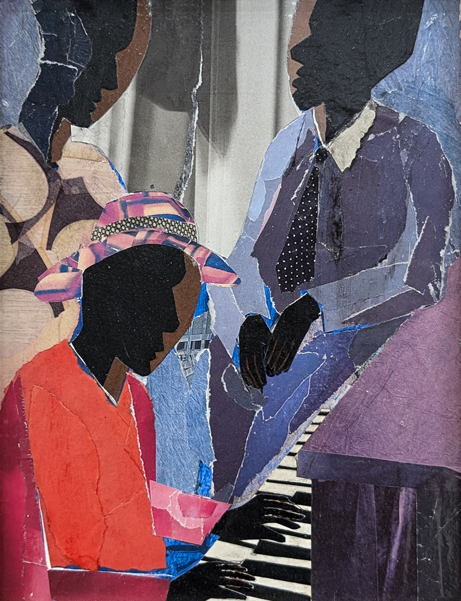 JOHN MITCHELL - PIANO MAN - MIXED MEDIA - 12 X 14 X 1.25