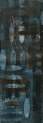 COLLEEN PREMER - STATE OF FLUX - MONOTYPE - 7 X 23