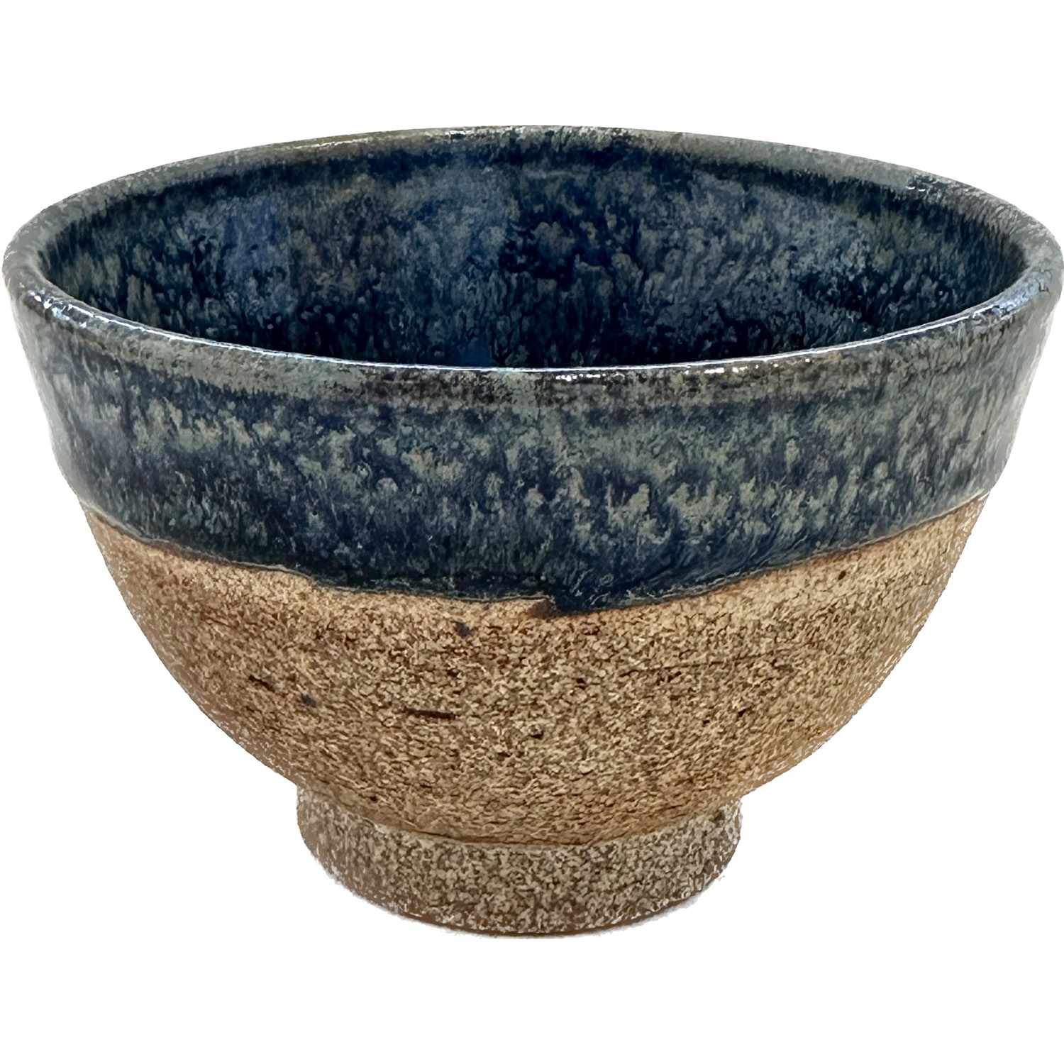 ERIC REYES - BLUE/GREEN CERAMIC BOWL - CERAMIC - 4.25 X 2.75 X 4.25