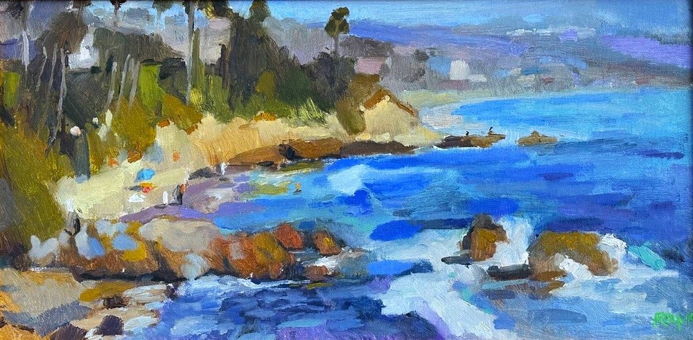 ERNIE ROMO - LAGUNA WATERS ERNIE ROMO - LAGUNA WATERS - OIL - 24 X 12