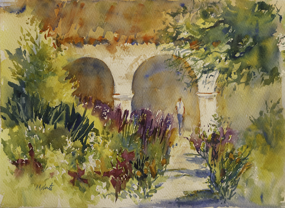 PETE ROBERTS - JUNE BLOOM - WATERCOLOR - 15 x 11