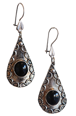 JANET SEWARD - STERLING SILVER W/STONE EARRINGS - STERLING