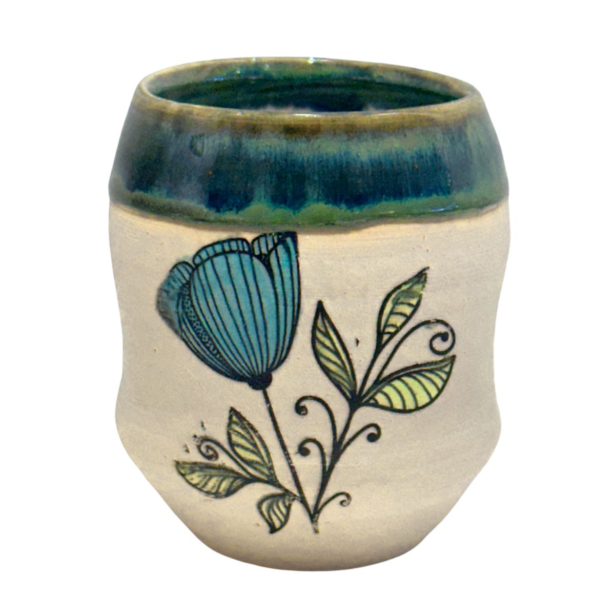 MAGIE SMITH-FLEISHER - TULIP CUP / VASE - CERAMIC - 3 X 3.5 X 3