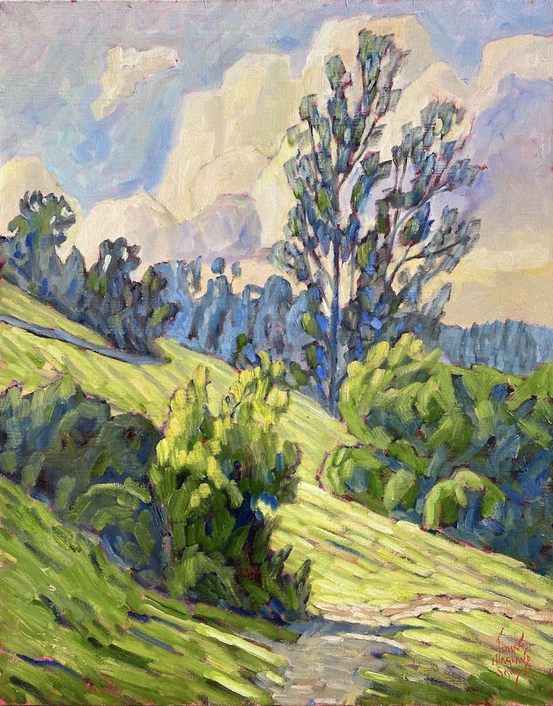 JOHN SAWYER - MORNING IN COWAN HEIGHTS - OIL ON CANVAS - 15.5 X 19.5