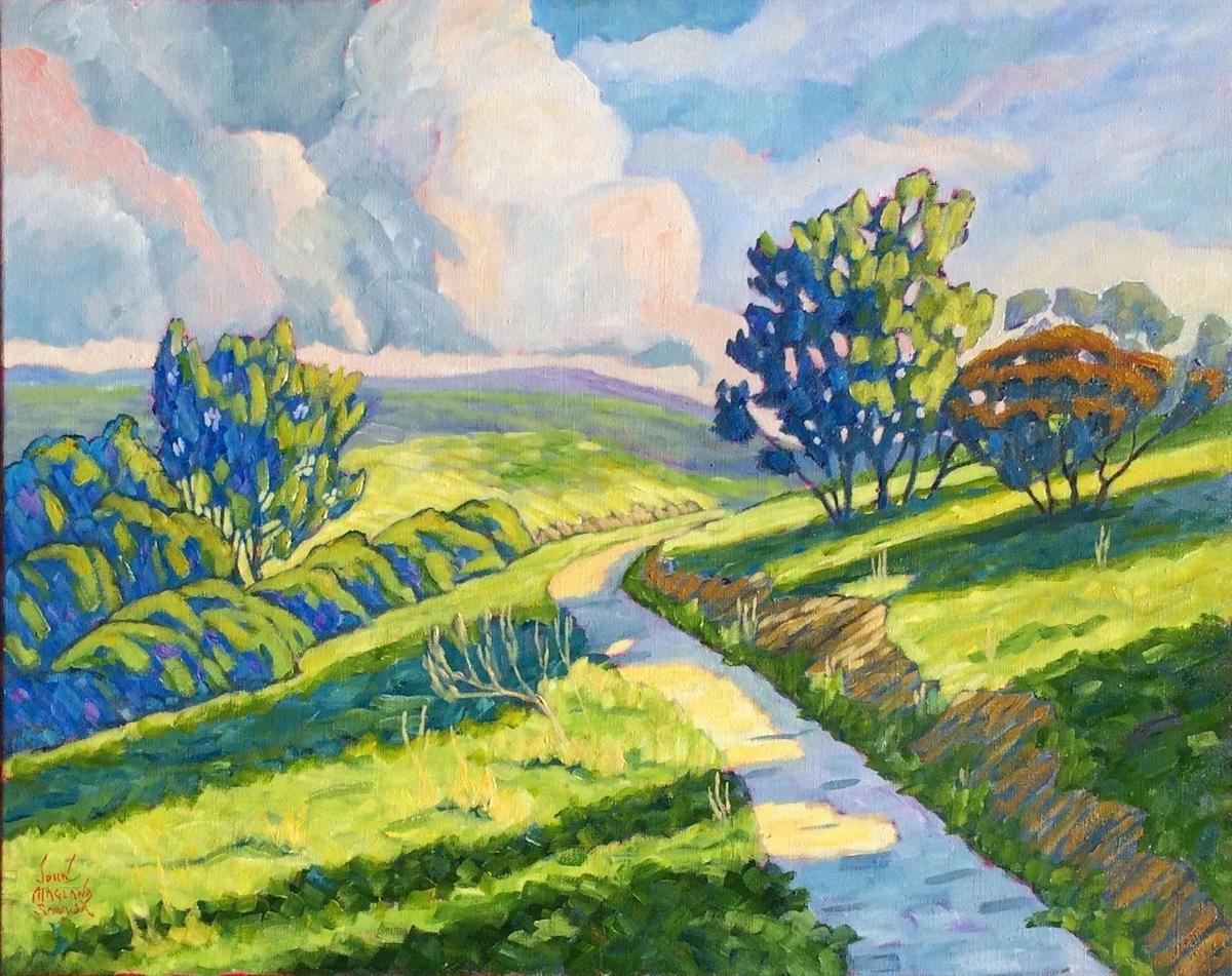 JOHN SAWYER - SPRING DELIGHT - OIL ON CANVAS - 24 X 30