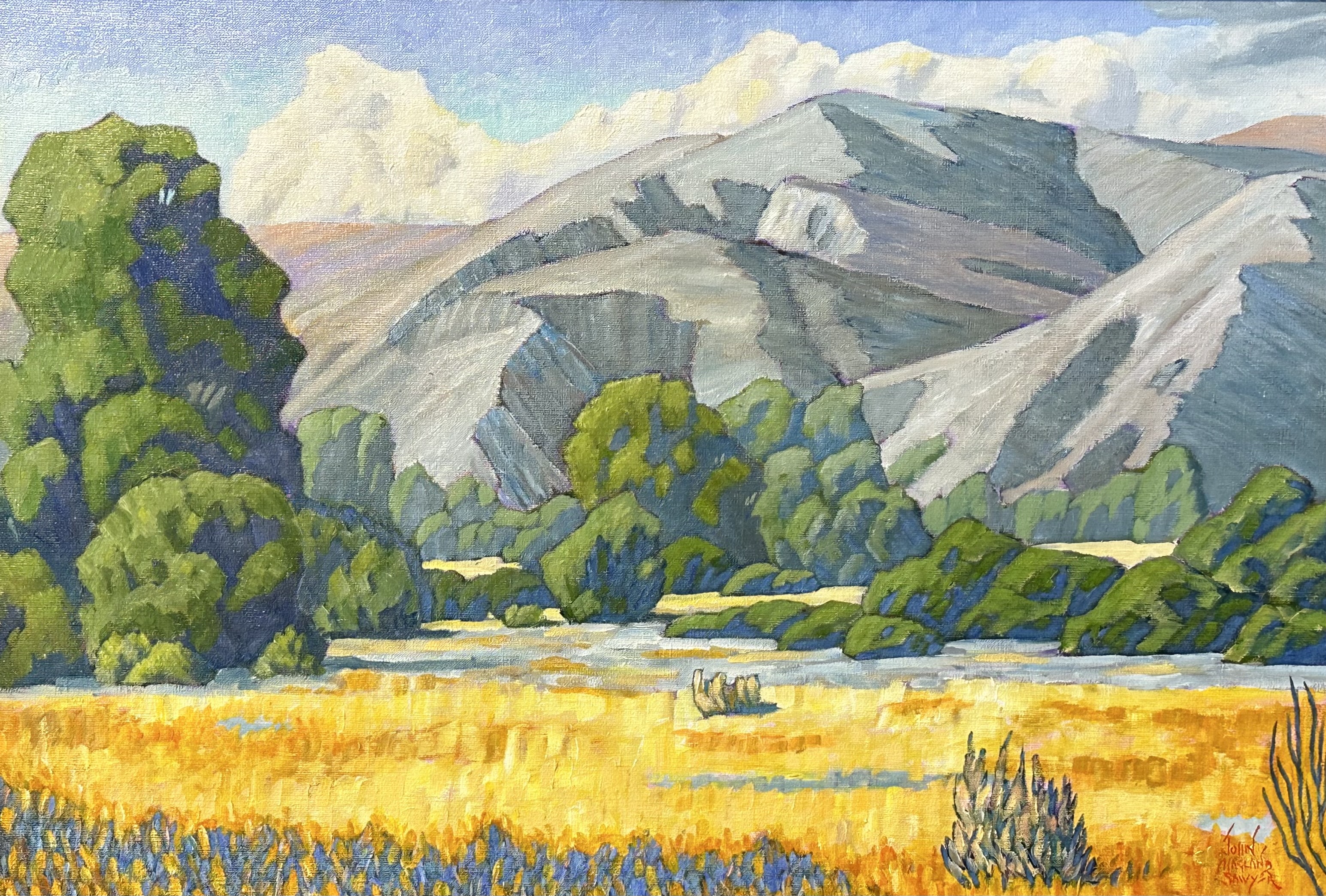 JOHN SAWYER - MID SUMMER JOHN SAWYER - MID SUMMER - OIL ON CANVAS - 36 X 24