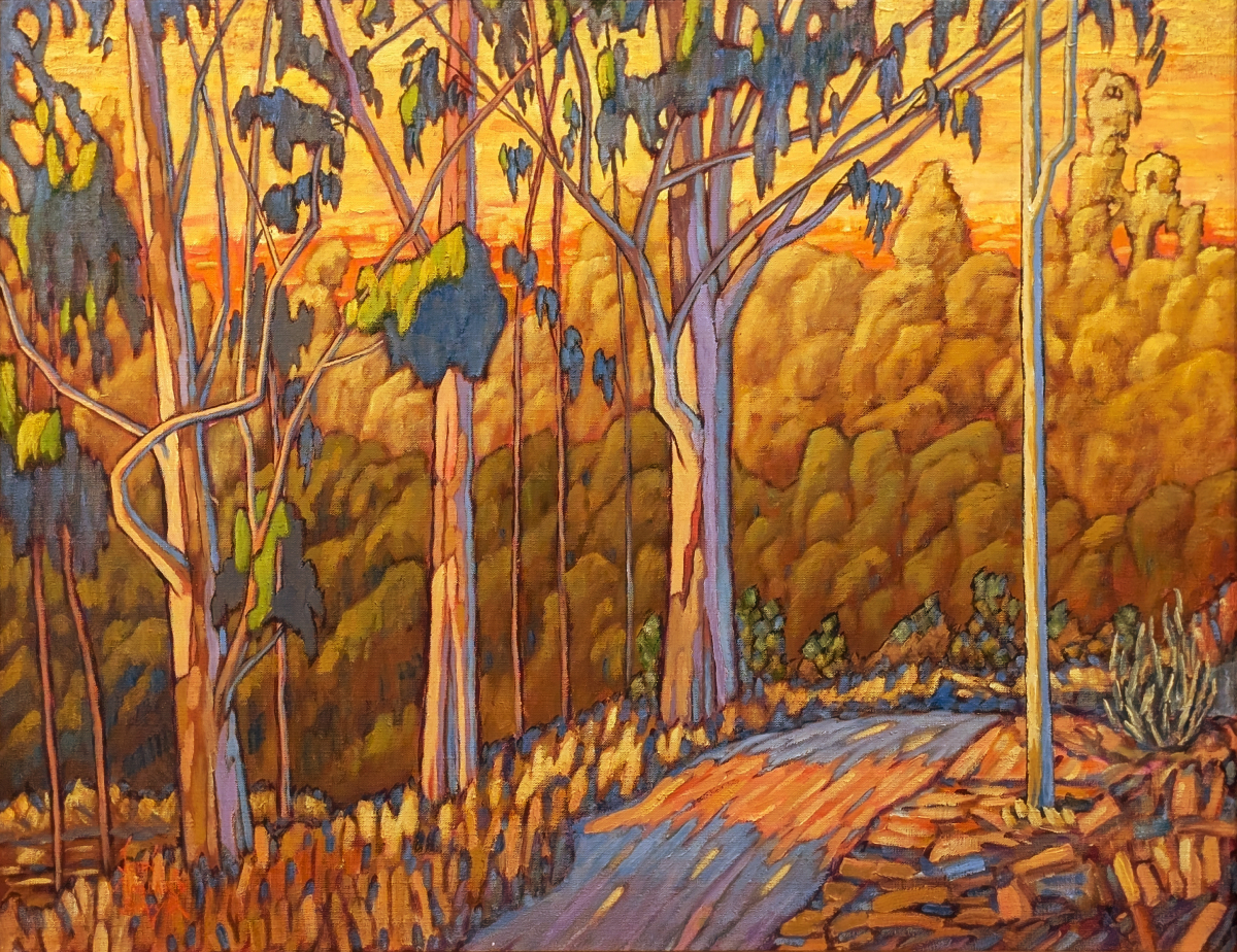 JOHN SAWYER - EVENING GLOW JOHN SAWYER - EVENING GLOW - OIL ON CANVAS - 24 X 30