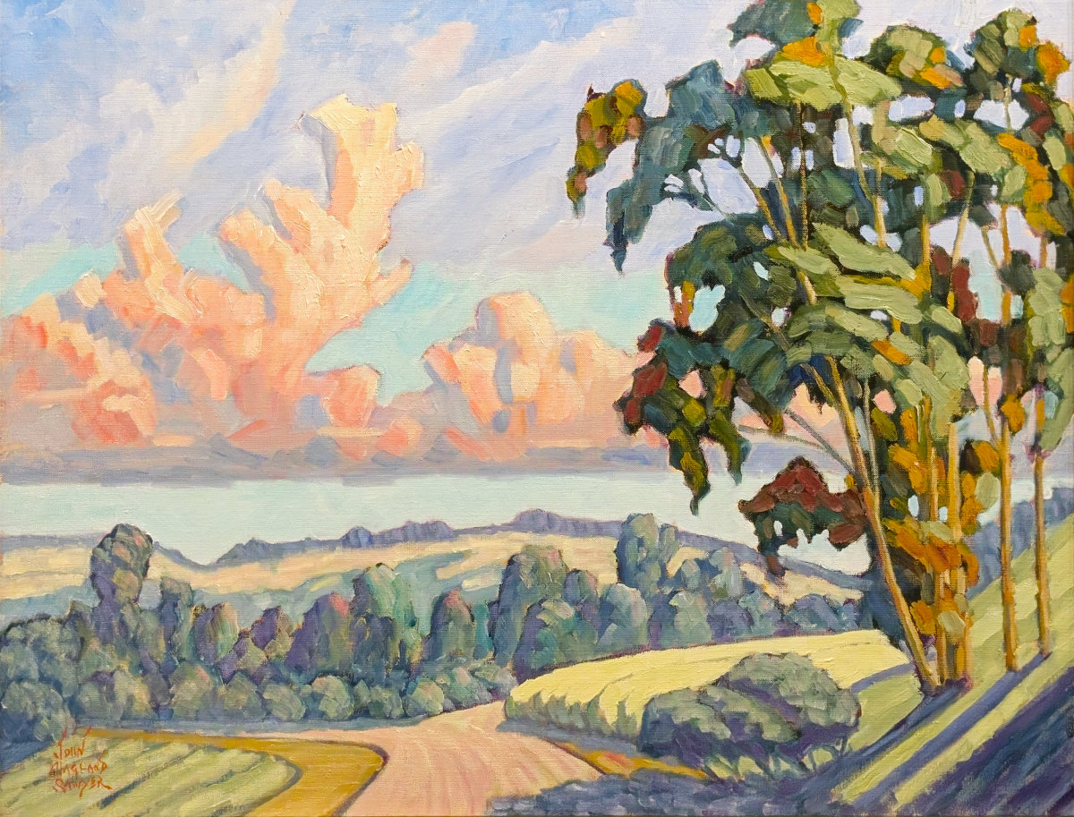 JOHN SAWYER - EUCALYPTUS SOLITUDE JOHN SAWYER - EUCALYPTUS SOLITUDE - OIL ON CANVAS - 24 X 30