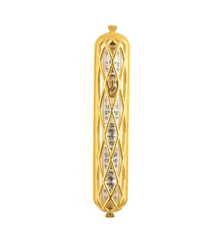 JOY STEMBER - NOAH MEZUZAH IN GOLD - METAL