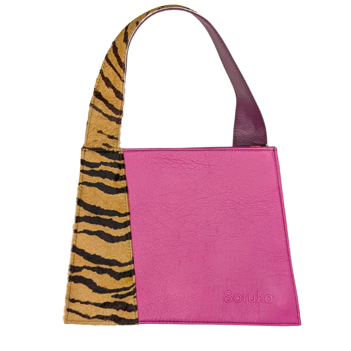 SORUKA - MELISSA HANDBAG IN PINK - LEATHER