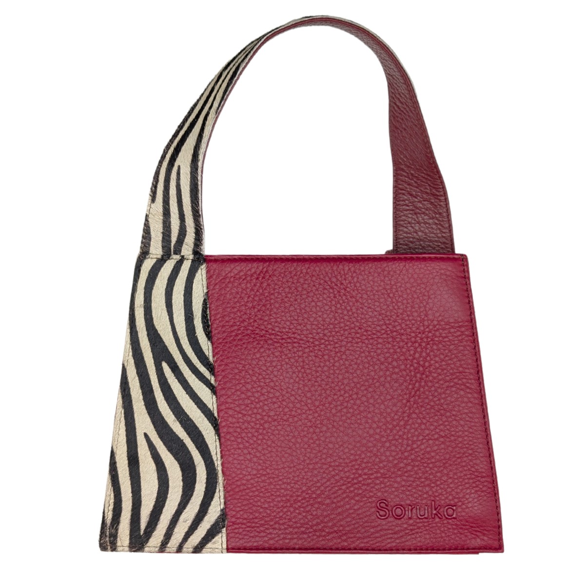 SORUKA - MELISSA HANDBAG IN RED - LEATHER