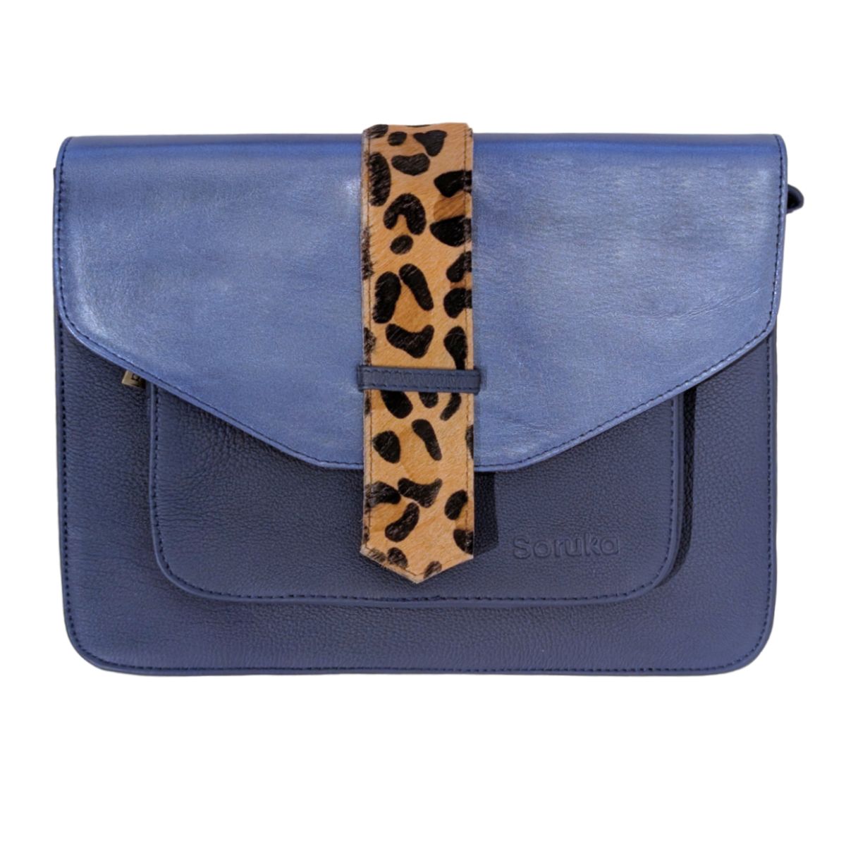 SORUKA - LAYLA GLITTER & ANIMAL HANDBAG - LEATHER